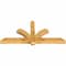 Ekena Millwork Redmond Rough Sawn Timber Gable Bracket, Western Red Cedar, 60"W x 27"H x 4"D x 4"F, 11/12 Pitch GBW060X27X0404RED00RWR - alternate 4